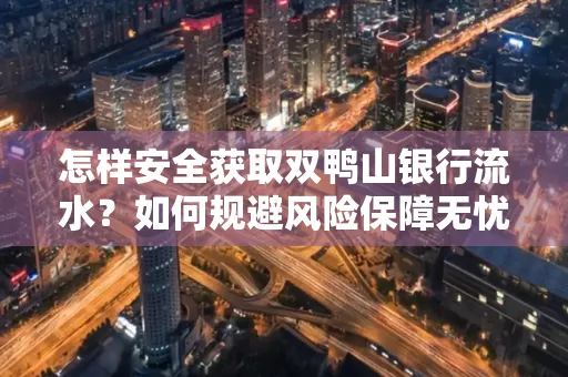怎样安全获取双鸭山银行流水？如何规避风险保障无忧？