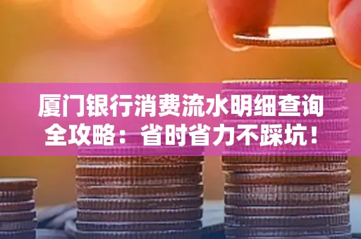厦门银行消费流水明细查询全攻略：省时省力不踩坑！