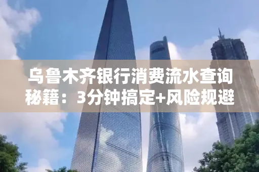 乌鲁木齐银行消费流水查询秘籍：3分钟搞定+风险规避干货